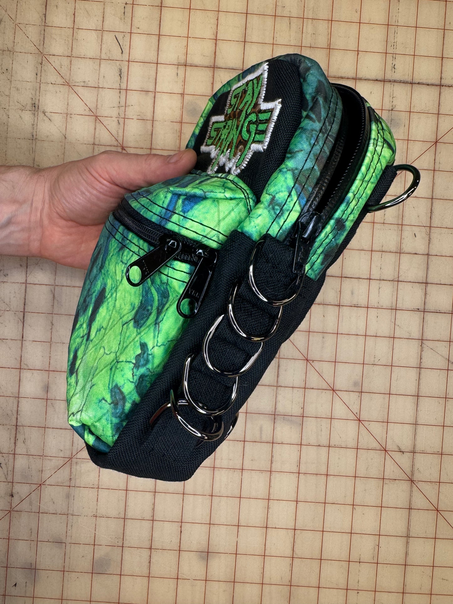 Stay Strange Green bag